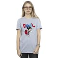Miniatyrbild 2 av 3: Disney Dam/Tjej Musse Pigg Mål Striker Pose Boyfriend T-shirt i bomull