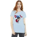 Miniatyrbild 2 av 3: Disney Dam/Tjej Musse Pigg Mål Striker Pose Boyfriend T-shirt i bomull