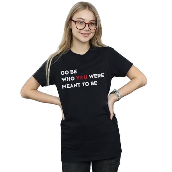 Marvel Womens/Ladies Avengers Endgame Be Who You Were Meant To Be Cotton Boyfriend T-Shirt