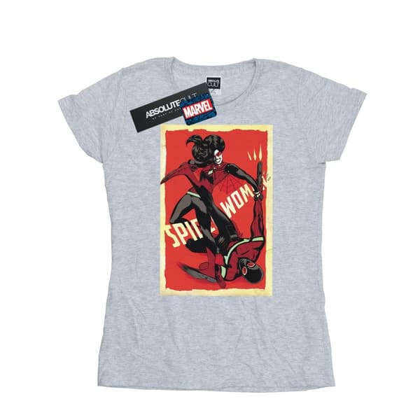 Marvel Womens/Ladies Spider-Woman Fight Cotton T-Shirt