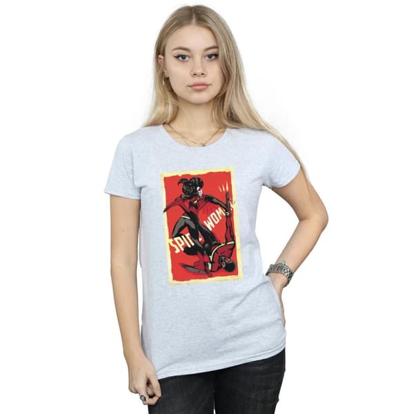 Marvel Womens/Ladies Spider-Woman Fight Cotton T-Shirt