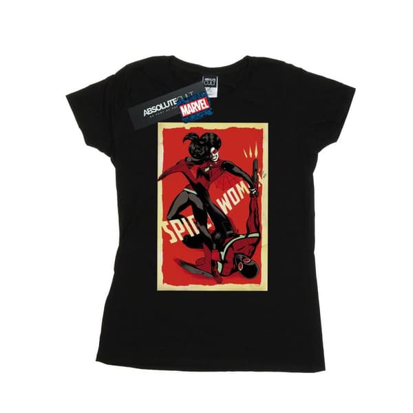 Marvel Womens/Ladies Spider-Woman Fight Cotton T-Shirt