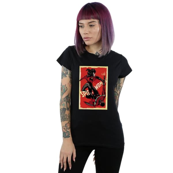 Marvel Womens/Ladies Spider-Woman Fight Cotton T-Shirt