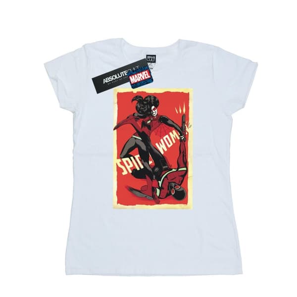 Marvel Womens/Ladies Spider-Woman Fight Cotton T-Shirt