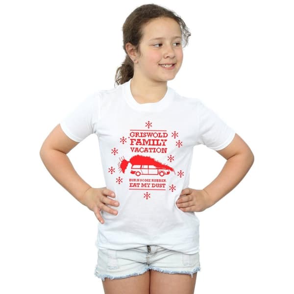 National Lampoon´s Christmas Vacation Girls Eat My Dust Cotton T-Shirt
