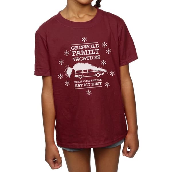 National Lampoon´s Christmas Vacation Girls Eat My Dust Cotton T-Shirt