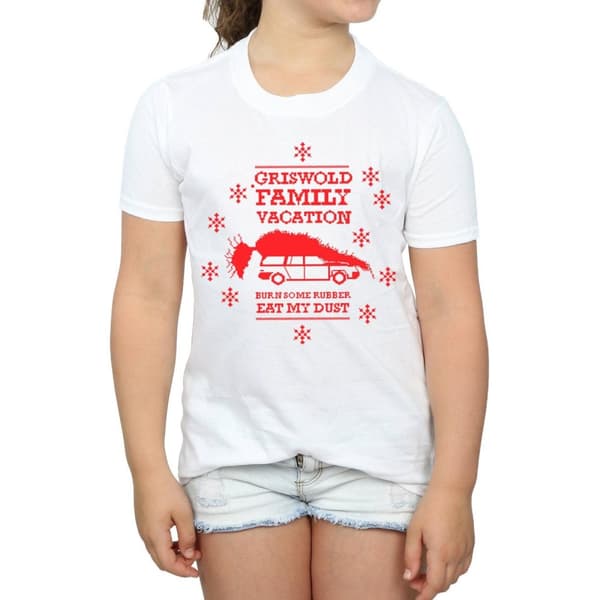 National Lampoon´s Christmas Vacation Girls Eat My Dust Cotton T-Shirt