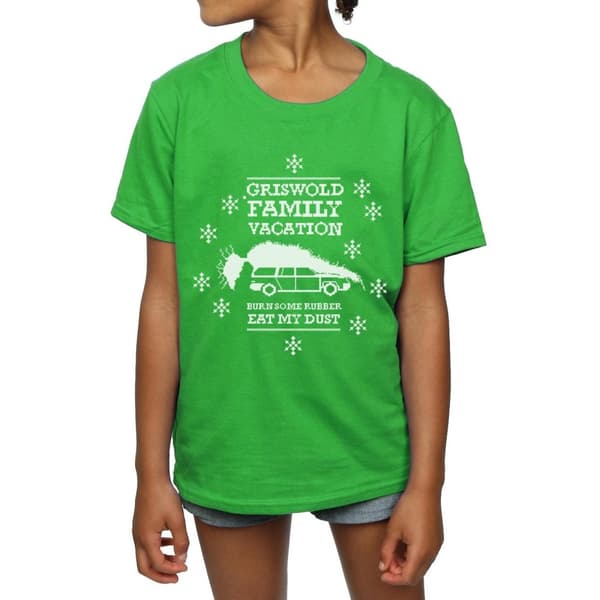 National Lampoon´s Christmas Vacation Girls Eat My Dust Cotton T-Shirt