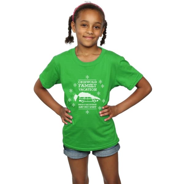 National Lampoon´s Christmas Vacation Girls Eat My Dust Cotton T-Shirt