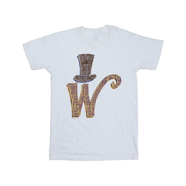 Willy Wonka Mens W Logo Hat T-Shirt