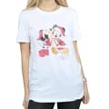 Miniatyrbild 3 av 5: Disney Dam/Tjej Mickey And Minnie Christmas Kiss Boyfriend T-shirt i bomull