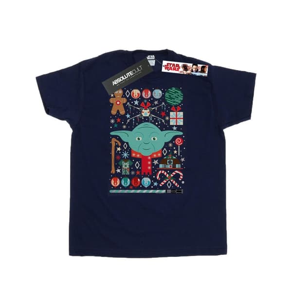 Star Wars Yoda jul t-shirt för herrar