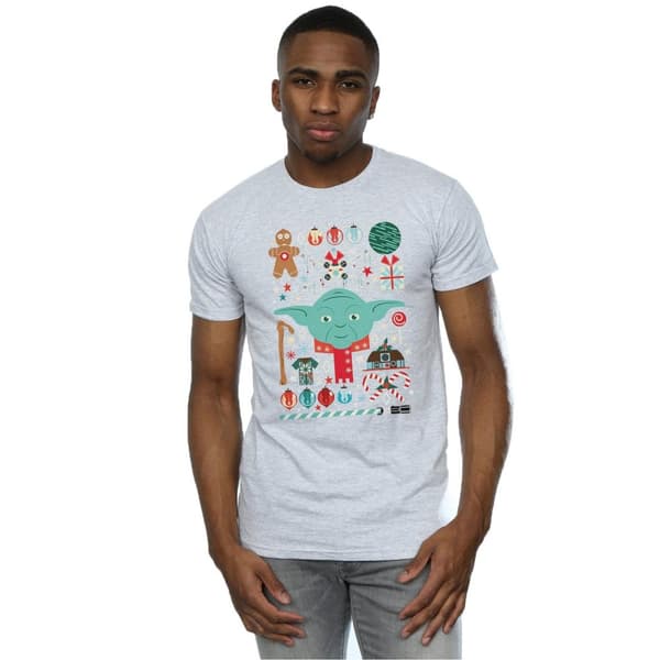 Star Wars Yoda jul t-shirt för herrar