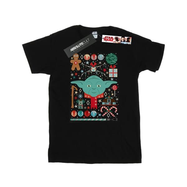Star Wars Yoda jul t-shirt för herrar