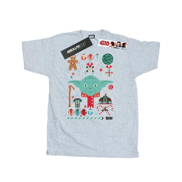 Star Wars Yoda jul t-shirt för herrar