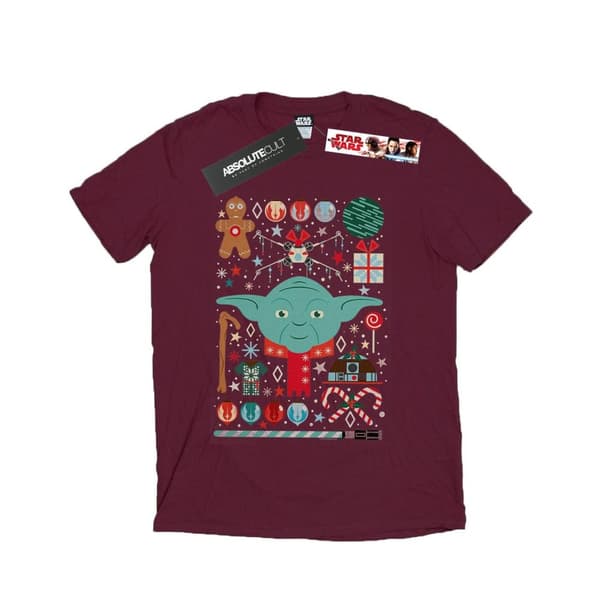 Star Wars Yoda jul t-shirt för herrar