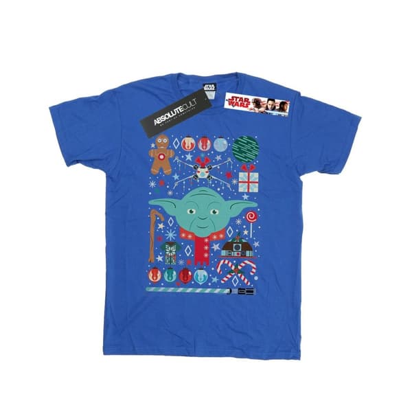 Star Wars Yoda jul t-shirt för herrar