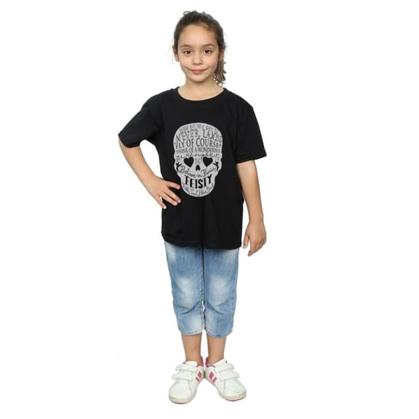 Disney Girls Tinker Bell Skull Cotton T-Shirt