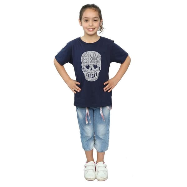 Disney Girls Tinker Bell Skull Cotton T-Shirt