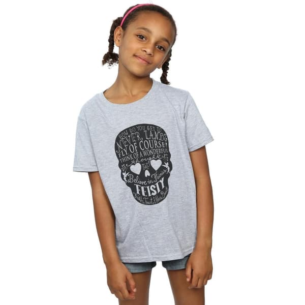 Disney Girls Tinker Bell Skull Cotton T-Shirt