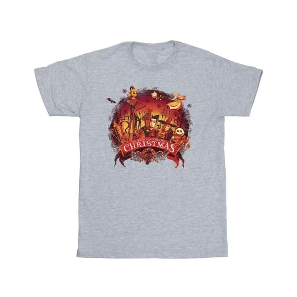 Disney T-shirt i bomull för flickor - The Nightmare Before Christmas Scary Christmas