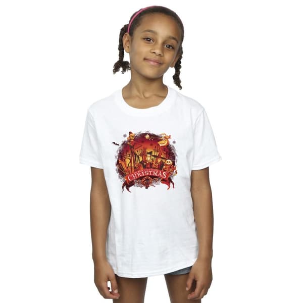 Disney T-shirt i bomull för flickor - The Nightmare Before Christmas Scary Christmas