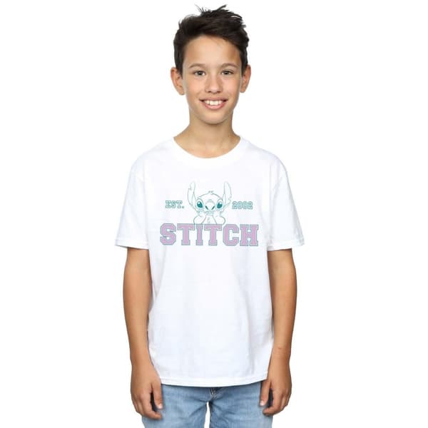 Disney Pojkar Lilo And Stitch Collegial Pastellfärgad T-shirt