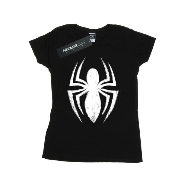 Marvel Dam/Tjej Spider-Man Ultimate Spider Logo Bomulls-T-shirt