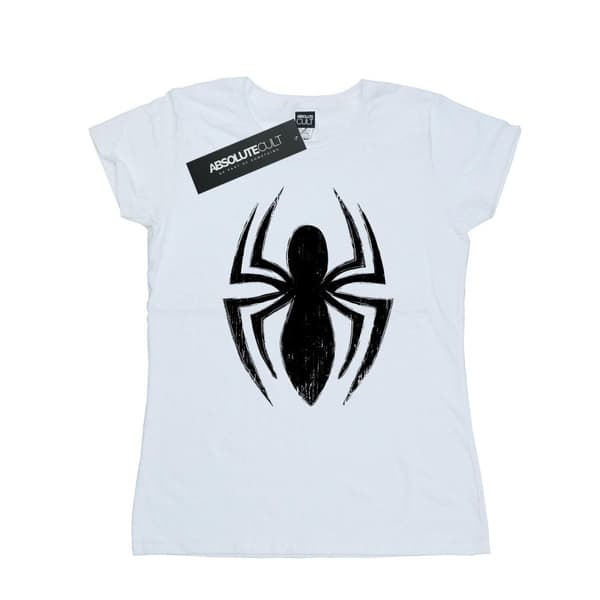 Marvel Dam/Tjej Spider-Man Ultimate Spider Logo Bomulls-T-shirt