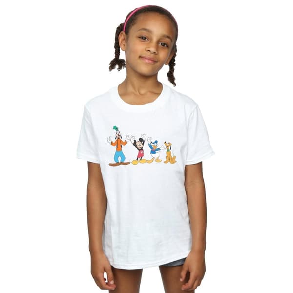 Disney Girls Mickey Mouse Friends Cotton T-Shirt