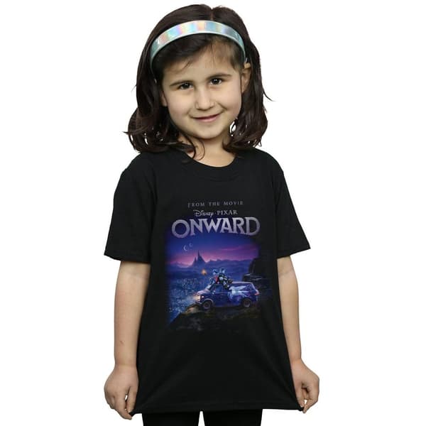 Disney T-shirt i bomull med affischkonst för flickor