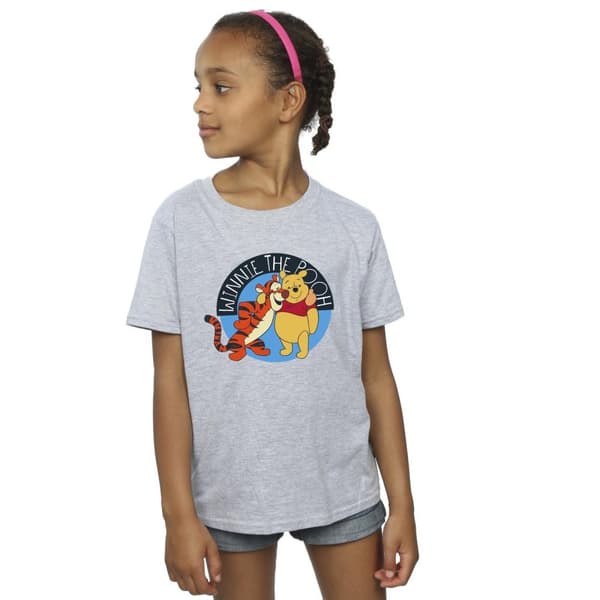 Disney T-shirt i bomull för flickor Winnie The Pooh With Tigger