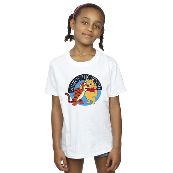 Disney T-shirt i bomull för flickor Winnie The Pooh With Tigger