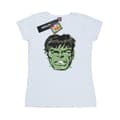 Miniatyrbillede 1 af 5: Marvel Womens/Ladies Incredible Hulk Distressed Face Cotton T-Shirt