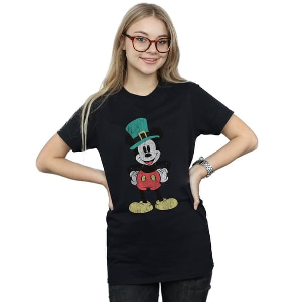 Disney Dam/Tjej Musse Pigg Pysslinghatt Boyfriend T-shirt i bomull