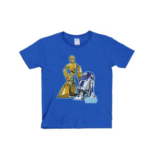 Star Wars T-shirt med C-3PO och R2-D2-figurer för pojkar
