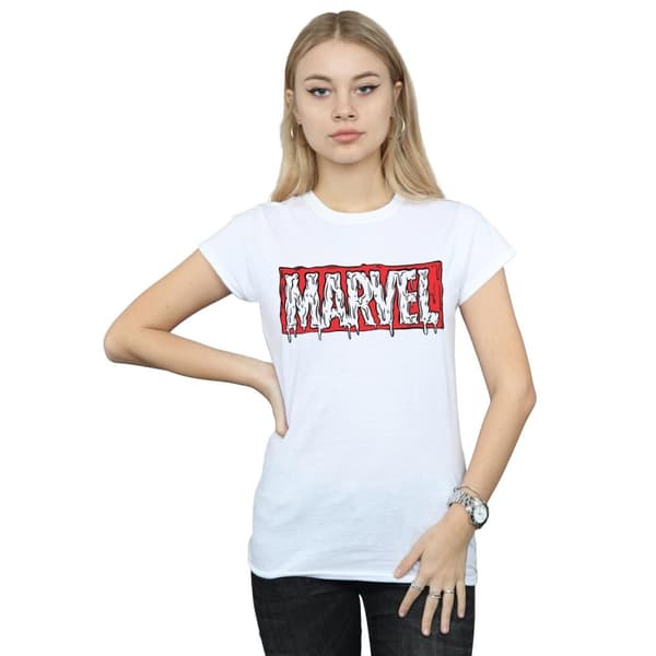 Marvel Womens/Ladies Drip Logo Cotton T-Shirt