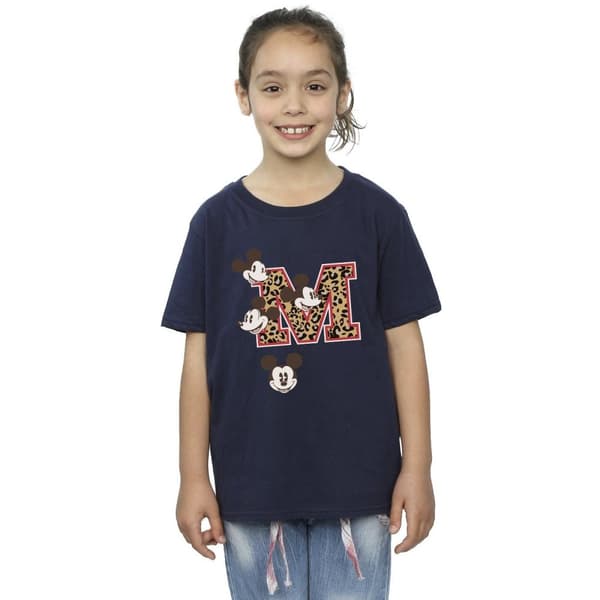 Disney Musse Pigg M Faces T-shirt i bomull för flickor