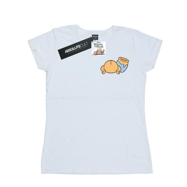 Disney Dam/kvinnor Winnie The Pooh - T-shirt i bomull med brösttryck på baksidan