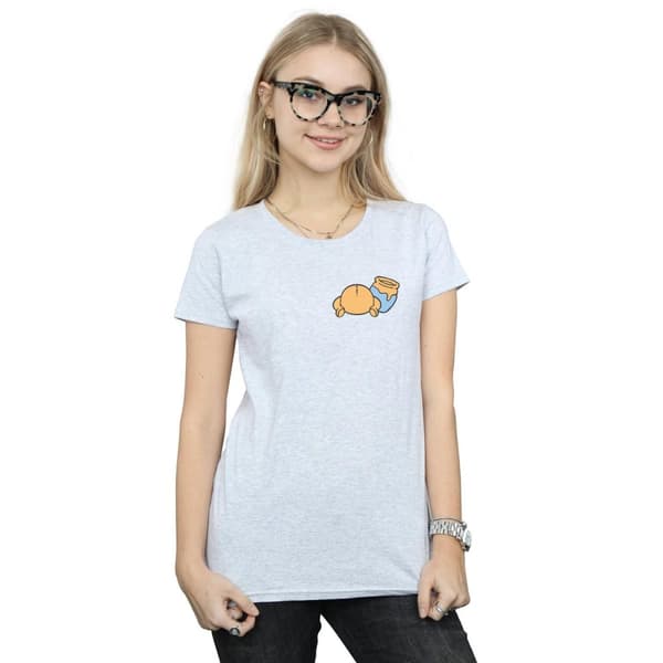 Disney Dam/kvinnor Winnie The Pooh - T-shirt i bomull med brösttryck på baksidan