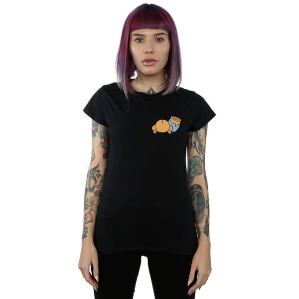 Disney Dam/kvinnor Winnie The Pooh - T-shirt i bomull med brösttryck på baksidan