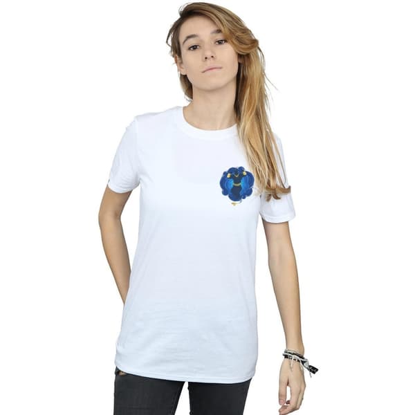 Disney Dam/Lady Aladdin Movie Genie - Boyfriend-t-shirt i bomull med brösttryck
