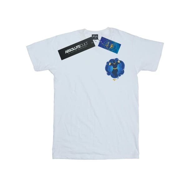 Disney Dam/Lady Aladdin Movie Genie - Boyfriend-t-shirt i bomull med brösttryck