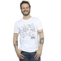 Miniatyrbild 2 av 3: Star Wars Mens Episode IV: A New Hope Leia Christmas Sketch T-shirt