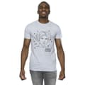 Miniatyrbild 2 av 3: Star Wars Mens Episode IV: A New Hope Leia Christmas Sketch T-shirt