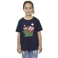 Miniatyrbild 2 av 3: Tom And Jerry T-shirt i bomull med julhattlogotyp för flickor