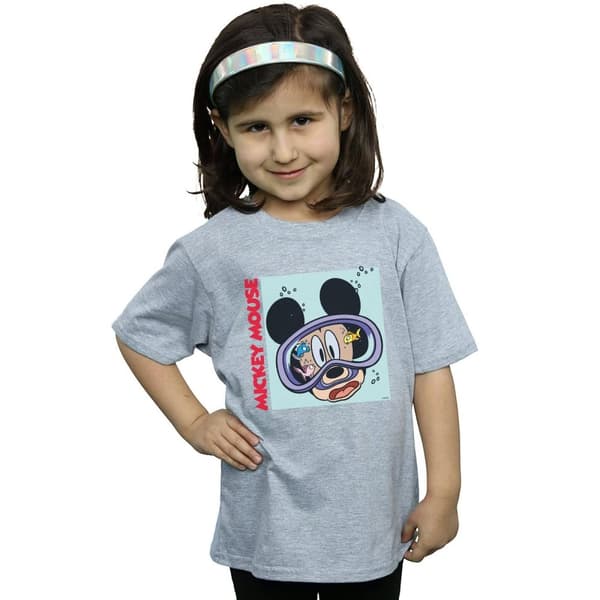 Disney Musse Pigg Under Vatten T-shirt i bomull för flickor
