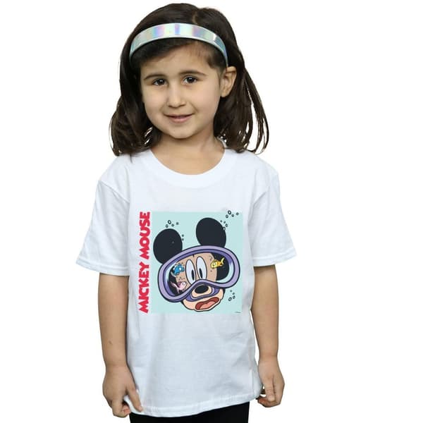 Disney Musse Pigg Under Vatten T-shirt i bomull för flickor