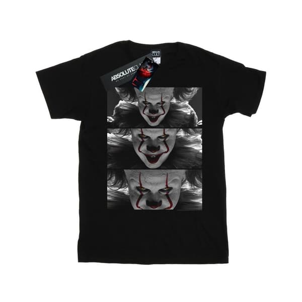 It Chapter 2 Dam/kvinnor Pennywise Foto Närbild Boyfriend T-shirt i bomull Black 5XL