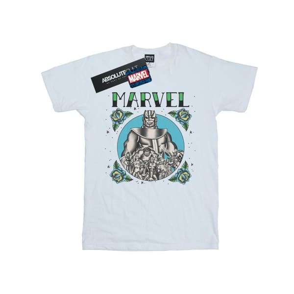 Marvel Womens/Ladies Avengers Group Tattoo Cotton Boyfriend T-Shirt